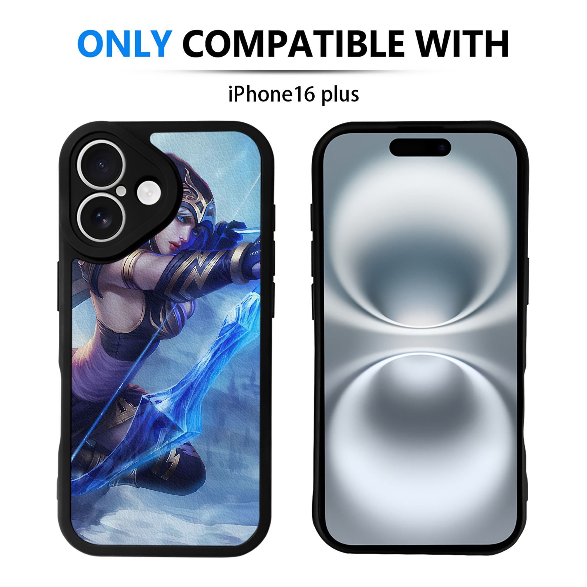 （画像用） リーグ・オブ・レジェンド League of Legends LOL 【iPhone 16シリーズ対応】シリコンスマホケース（レザー調） 材質：シリコン
